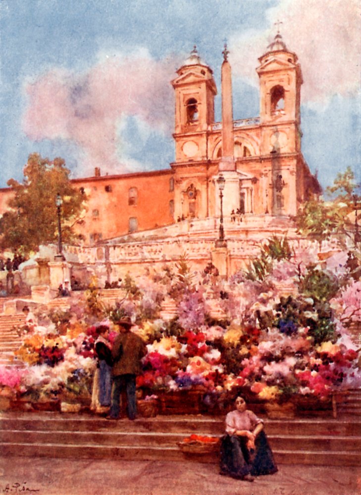Die 'Spanische Treppe', Piazza di Spagna von Alberto Pisa